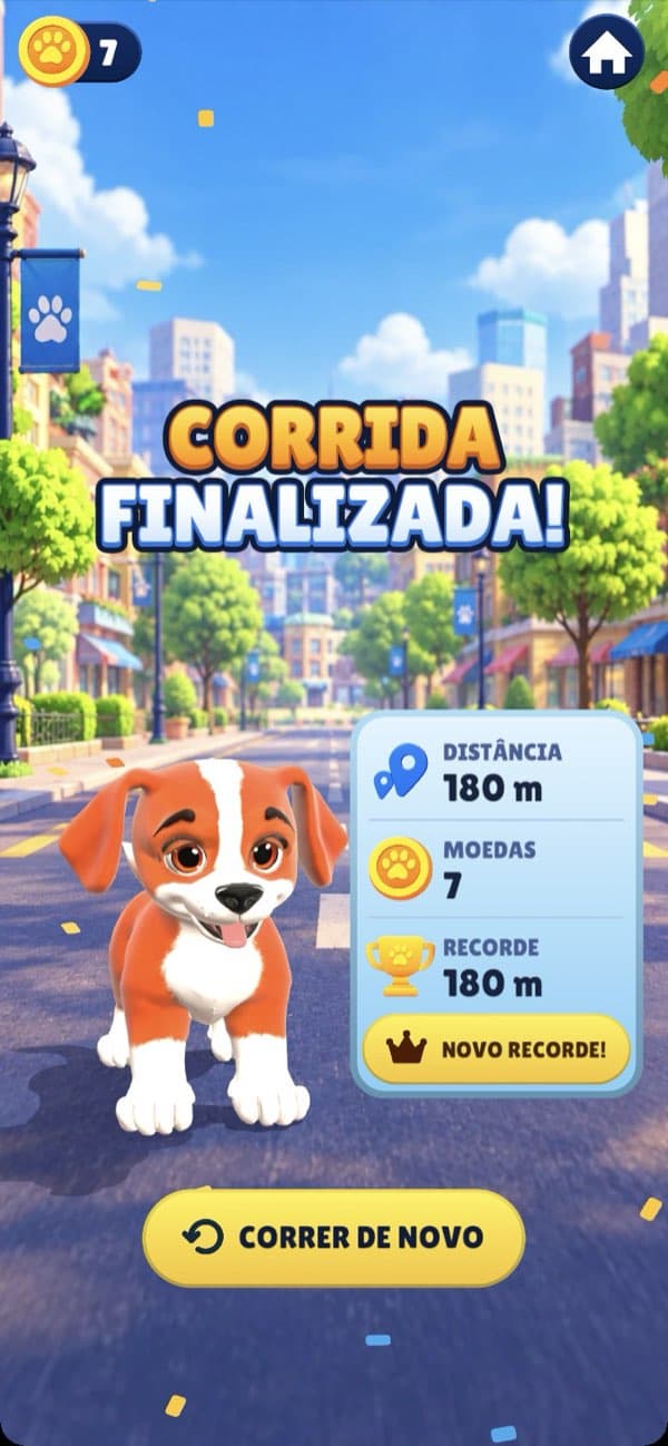 Fim de corrida com novo recorde